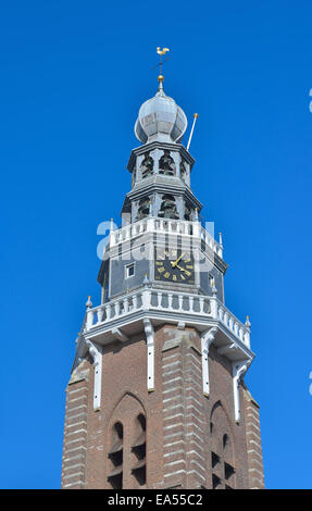 Bell tower of protestant Saint Jacob church in Vlissingen, Netherlands in clear day Stock Photo