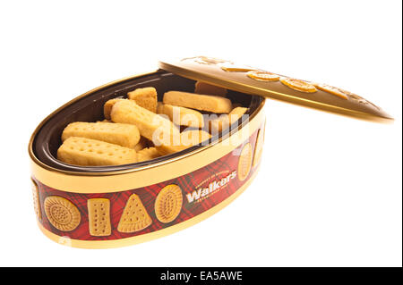 box of Walkers shortbread biscuits Stock Photo