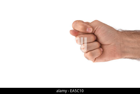 Fig (snook) sign isolated over white background Stock Photo