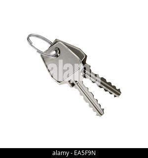 Two keys on a ring Stock Photo