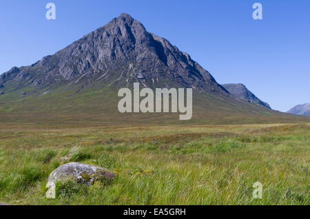 Stob Dearg, Buachaille Etive Mor, Glen Etive, Lochaber, Highland, Scotland, UK Stock Photo
