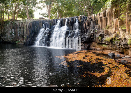 Rochester Falls waterfall, in south Mauritius near Souillac, Mauritius Stock Photo