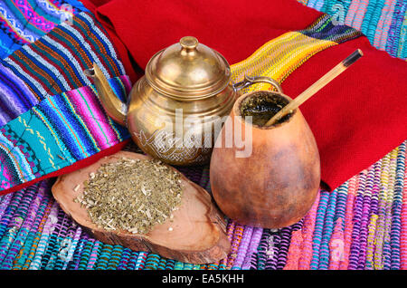 Mate in calabash Stock Photo