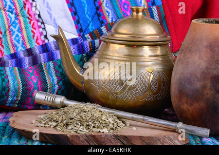 Mate in calabash Stock Photo