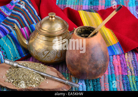 Mate in calabash Stock Photo