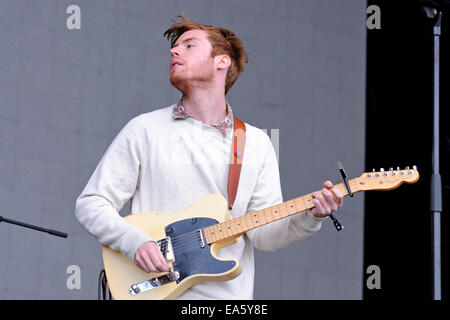 BARCELONA - MAY 23: Wild Nothing, American dream pop band from Blacksburg, performs at Heineken Primavera Sound 2013. Stock Photo