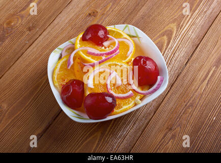 Egyptian orange salad Stock Photo