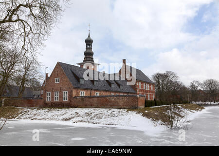 Husum Castle in winter Stock Photo