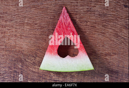 Fresh slice of watermelon Stock Photo