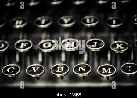 Detail of Old Typewriter Stock Photo