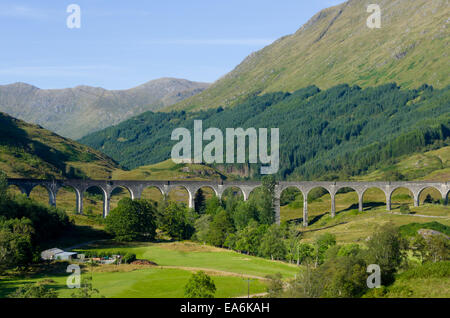 Glenfinnan Railway Viaduct, West Highland Line, Glenfinnan, Lochaber, Inverness-shire, Highland, Scotland, UK Stock Photo