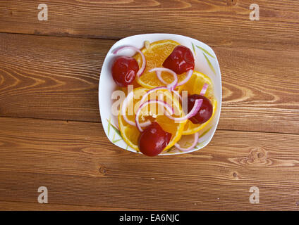 Egyptian orange salad Stock Photo