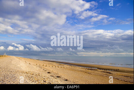 Broomhill Sands - a continuation of Camber Sands, East Sussex Stock Photo