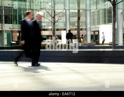 Business men in City of London financial district Stock Photo