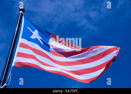 liberia flag Stock Photo