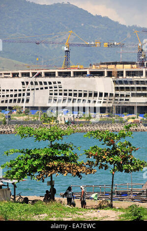 New SM Seaside City Mall under construction Cebu Philippines Stock Photo