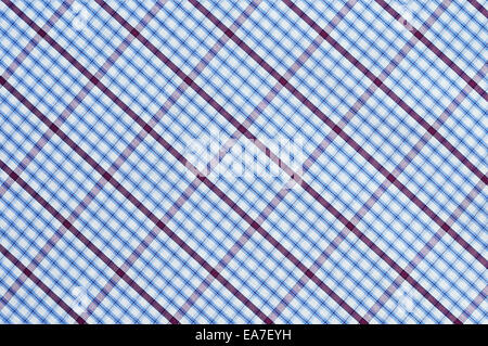 Blue and red checkered fabric Stock Photo