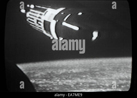 First moon exploration landing 20 July 1969 photographed live on the television in Los Angeles, California USA  KATHY DEWITT Stock Photo