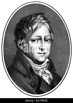 Moritz August von Thuemmel, 1738 - 1817, a German writer, Portait von Moritz August von Thümmel (1738 - 1817), ein deutscher Sch Stock Photo