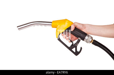 Fuel pistol, isolated on white background Stock Photo