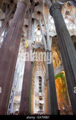 Sagrada Familia Column Stock Photo - Alamy