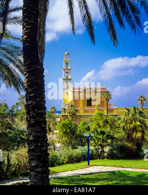 St. Peter's Franciscan church 17th Century, Jaffa, Israel, Middle East Stock Photo