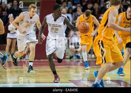 Charleston, SC, USA. 8th Nov, 2014. College of Charleston G Anthony Stitt (22) during the NCAA Basketball game between Emory University and the College of Charleston at TD Arena on November 8, 2014 in Charleston, South Carolina.College of Charleston defeats Emory 78-68. Credit:  Cal Sport Media/Alamy Live News Stock Photo