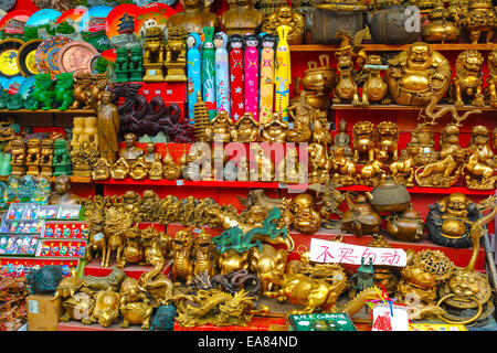 Souvenirs market. Wangfuging Street. Beijing. China Stock Photo