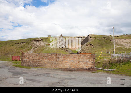 Remains of Raasay Iron Mine hopper, 1912 - 1942. Stock Photo