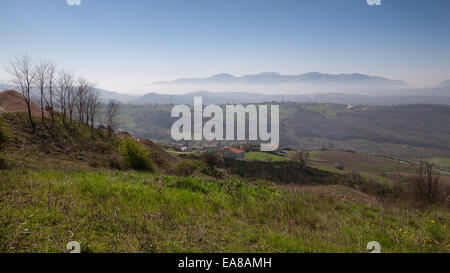 Irpinia (Avellino, Italy) - Natural landscape in winter time Stock Photo