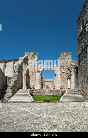 Sant'Angelo dei Lombardi (Avellino, Italy) - The abbey of St. William the Goleto Stock Photo