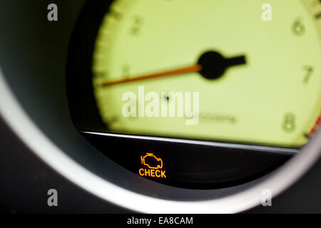 Check engine warning light - USA Stock Photo - Alamy