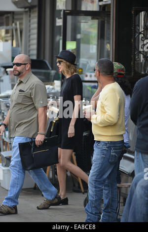 Taylor Swift leaving her gym in Soho  Featuring: Taylor Swift Where: Manhattan, New York, United States When: 06 May 2014 Stock Photo