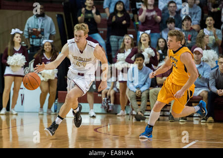 Charleston, SC, USA. 8th Nov, 2014. College of Charleston G Canyon Barry (24) during the NCAA Basketball game between Emory University and the College of Charleston at TD Arena on November 8, 2014 in Charleston, South Carolina.College of Charleston defeats Emory 78-68.Jacob Kupferman/CSM/Alamy Live News Stock Photo