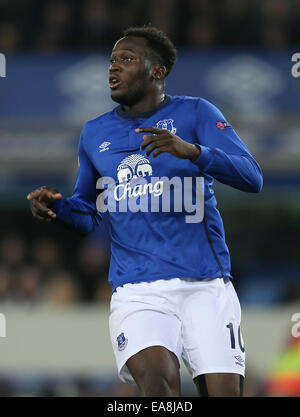 Liverpool, UK. 6th Nov, 2014. Romelu Lukaku of Everton - UEFA Europa League - Everton vs Lille - Goodison Park Stadium - Liverpool - England - 6th November 2014 - Pic Simon Bellis/Sportimage. © csm/Alamy Live News Stock Photo