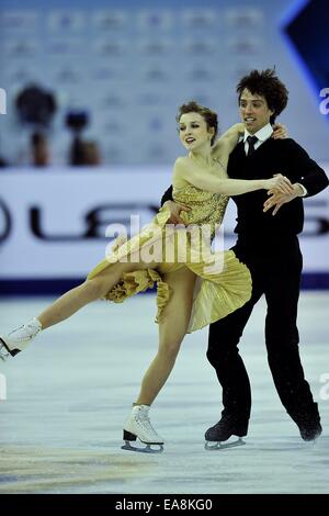 Shanghai, Popular Republic of China. 8th Nov, 2014. Participating Pairs, ALEXANDRA PAUL and MITCHELL ISLAM (CANADA). Lexus Shanghai ISU Grand Prix at Oriental Sport Center in Shanghai est China. Credit:  Marcio Machado/ZUMA Wire/Alamy Live News Stock Photo