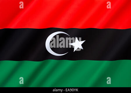 Flag of Libya Stock Photo