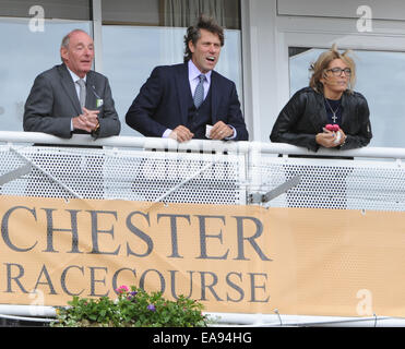 The May Festival at Chester Racecourse  Featuring: John Bishop,Melanie Bishop Where: Liverpool, United Kingdom When: 07 May 2014 Stock Photo