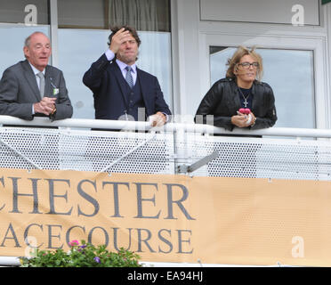 The May Festival at Chester Racecourse  Featuring: John Bishop,Melanie Bishop Where: Liverpool, United Kingdom When: 07 May 2014 Stock Photo