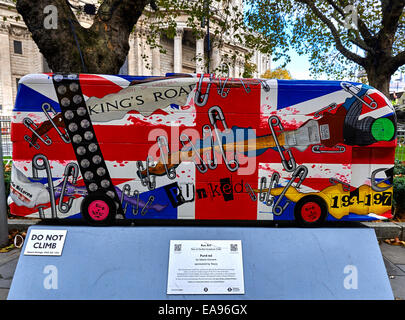 Bus Art London, Presented in partnership with Wild in Art, the Year of the Bus Sculpture Trails Stock Photo