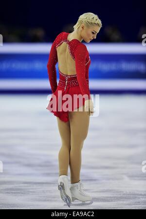 Shanghai, Popular Republic of China. 8th Nov, 2014. Participating ladies, VIKTORIA HELGESSON (SWEDEN) during the Lexus Shanghai ISU Grand Prix at Oriental Sport Center in Shanghai est China. © Marcio Machado/ZUMA Wire/Alamy Live News Stock Photo