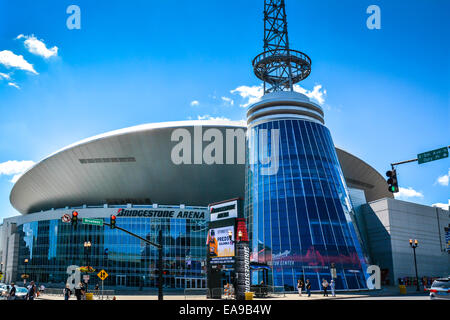 Bridgestone Arena is an all-purpose venue located  in downtown on Broadway directly across from the Nashville Convention Center Stock Photo