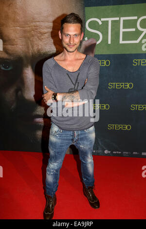 Premiere of the movie 'Stereo' at Cinema Muenchner Freiheit.  Featuring: Julian Schmieder Where: Munich, Germany When: 07 May 2014 Stock Photo