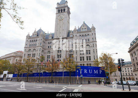 Old Post Office building under restoration by Trump Hotels - Washington, DC USA Stock Photo