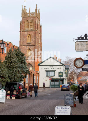 St James Street and St James Church, Taunton, Somerset. In the centre of the City near the Country Cricket ground is this street Stock Photo