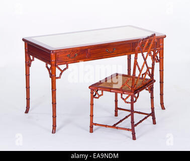 Classic Chinese table and chairs Stock Photo