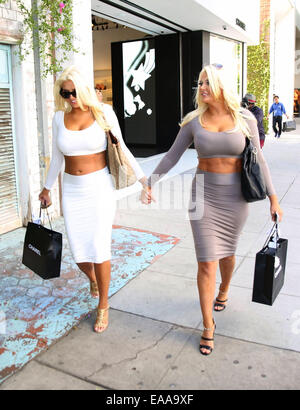 Karissa Shannon and Kristina Shannon aka The Shannon Twins shopping at Chanel on Robertson Boulevard  Featuring: Karissa Shannon,Kristina Shannon Where: Los Angeles, California, United States When: 08 May 2014