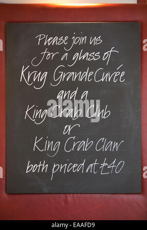 The 'Krug & Krustacean' Pop-up Restaurant near Gabriel's Wharf, South Bank, London, UK Stock Photo