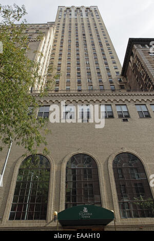 The Hotel St. George, Brooklyn Heights, Hicks Street facades Stock Photo