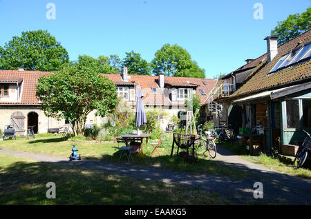 christiania copenhagen denmark self declared autonomous state old military barracks occupied since 1971 by homeless people Stock Photo